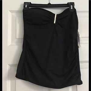 NWT Calvin Klein size small black takini swimwear